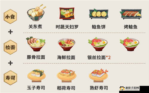 阴阳师妖怪屋聚餐配餐方案推荐 多种美味搭配等你来选