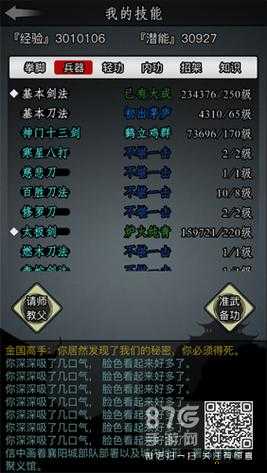 放置江湖武当技能选择指南 带你领略独特技能奥秘