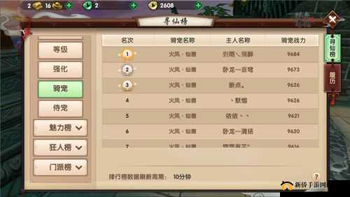 寻仙手游新手必知：全面解析侍宠骑宠仙宠选择与培养攻略