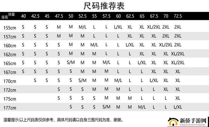 2023 年国产尺码和欧洲尺码表：一目了然的服装选购指南
