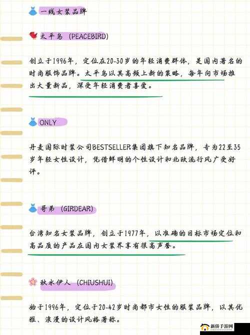 日本三线和韩国三线品牌对比部分上新提供平台：时尚潮流，谁与争锋