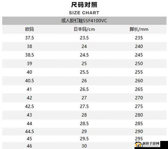 欧洲尺码日本尺码专线图片：快速、准确、安全的尺码转换服务