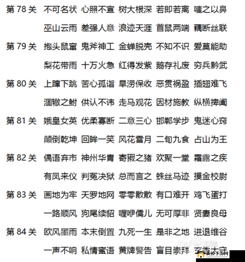微信成语消消看第80关星通关秘籍与详细攻略解析