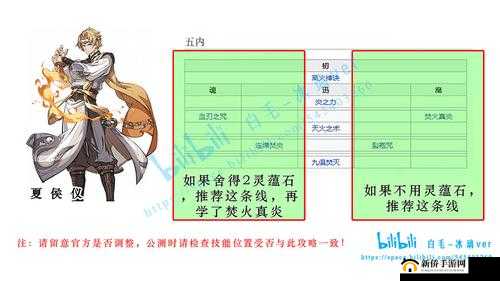 夏侯仪内搭配秘技：再临幽城最强加点攻略