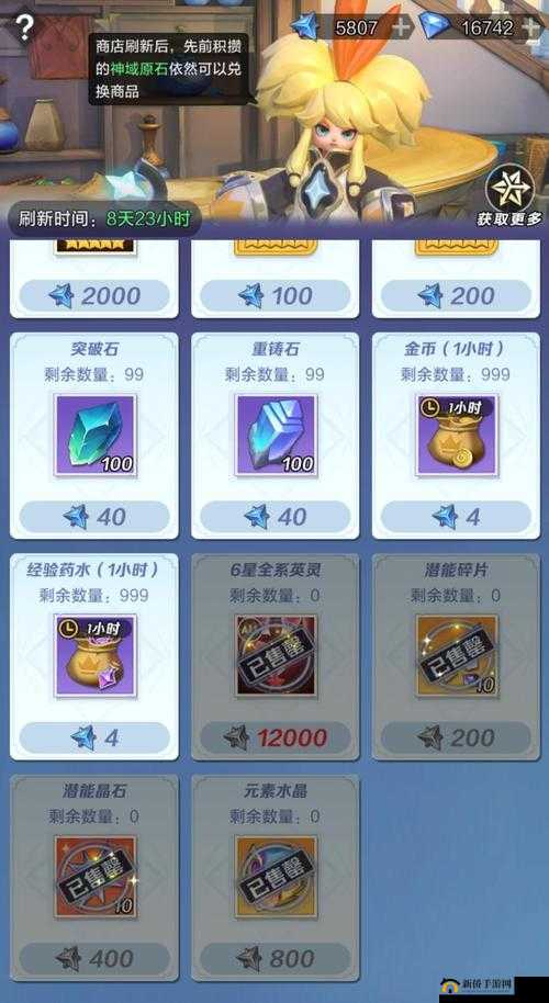 王冠进阶：材料详解与潜能激发总览