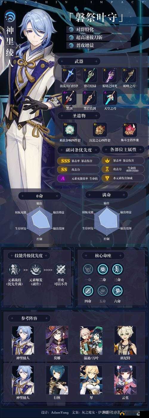 原神神里绫人技能全揭秘