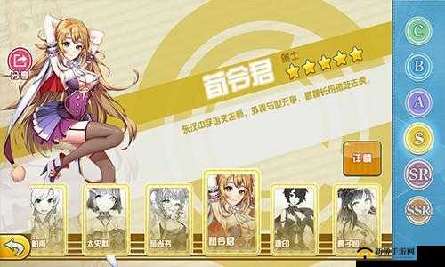君临臣下三国姬，深度解析武姬的升级路径与全面成长策略