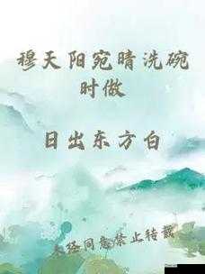 穆天阳宛晴洗碗时做：演绎温馨日常中的家务时光